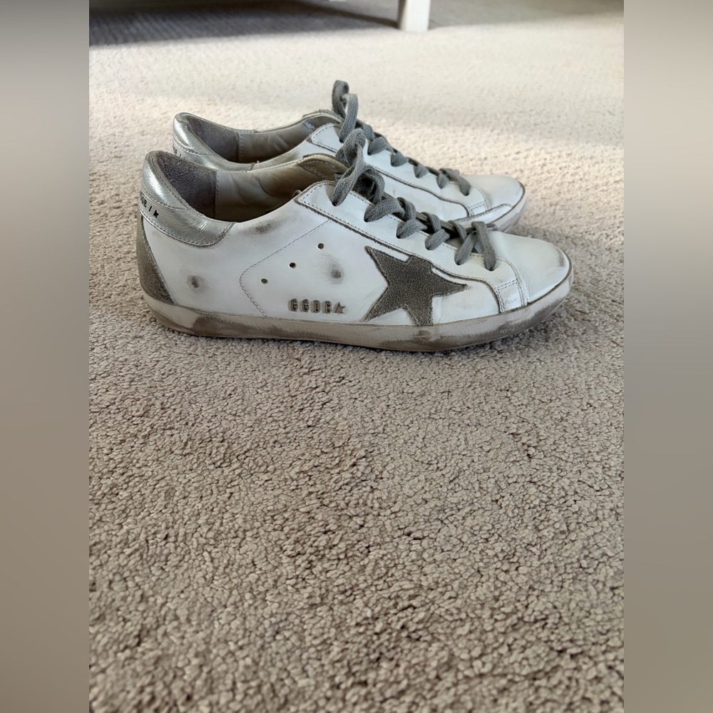 Golden Goose superstar silver